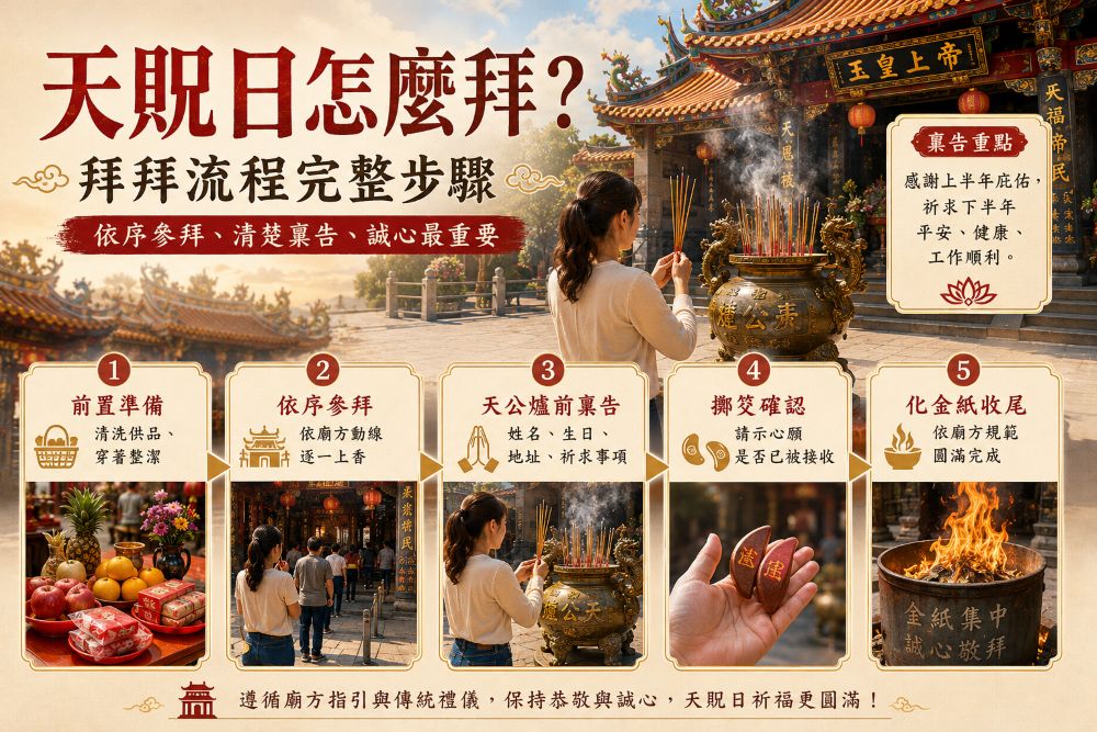 天貺日怎麼拜? 拜拜流程步驟說明