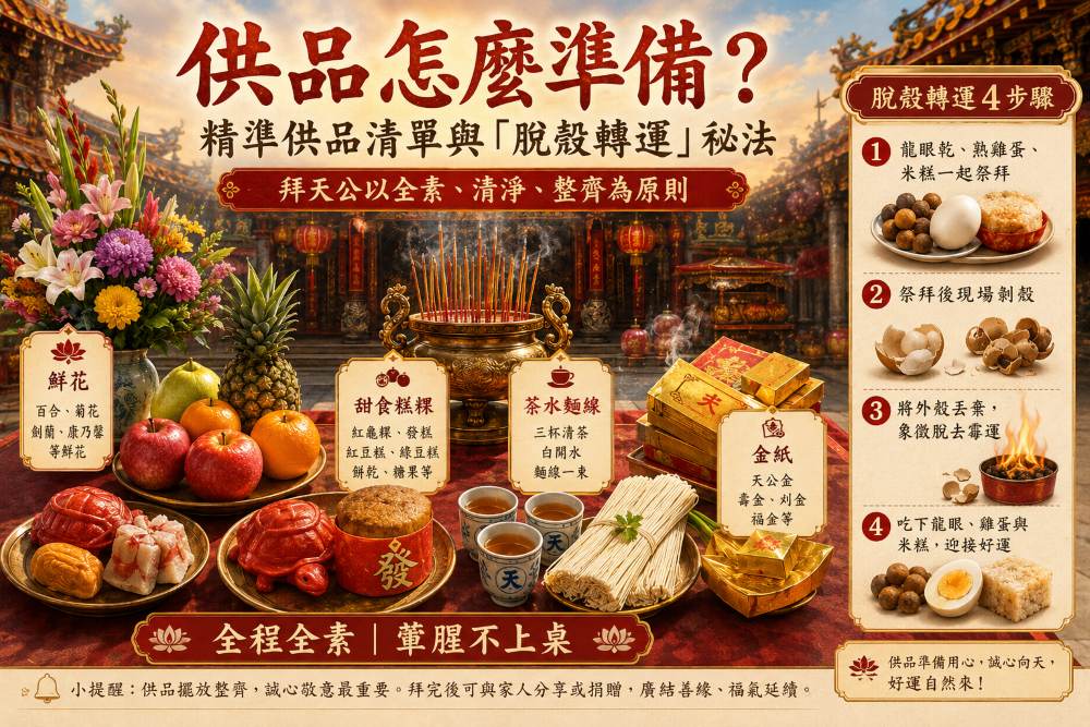 天貺日拜拜供品說明
